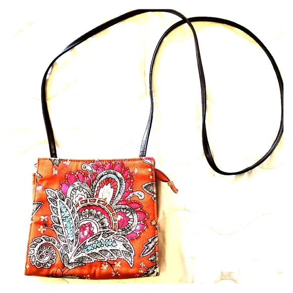 Burnt Sky Petals Brown Chest Bag